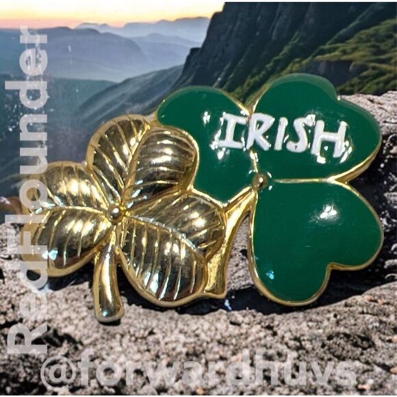 Vintage SFJ Marked Saint Paddy’s Day Brooch - Picture 1 of 9